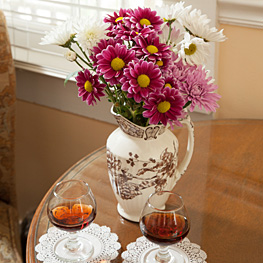 sherry in the guest room